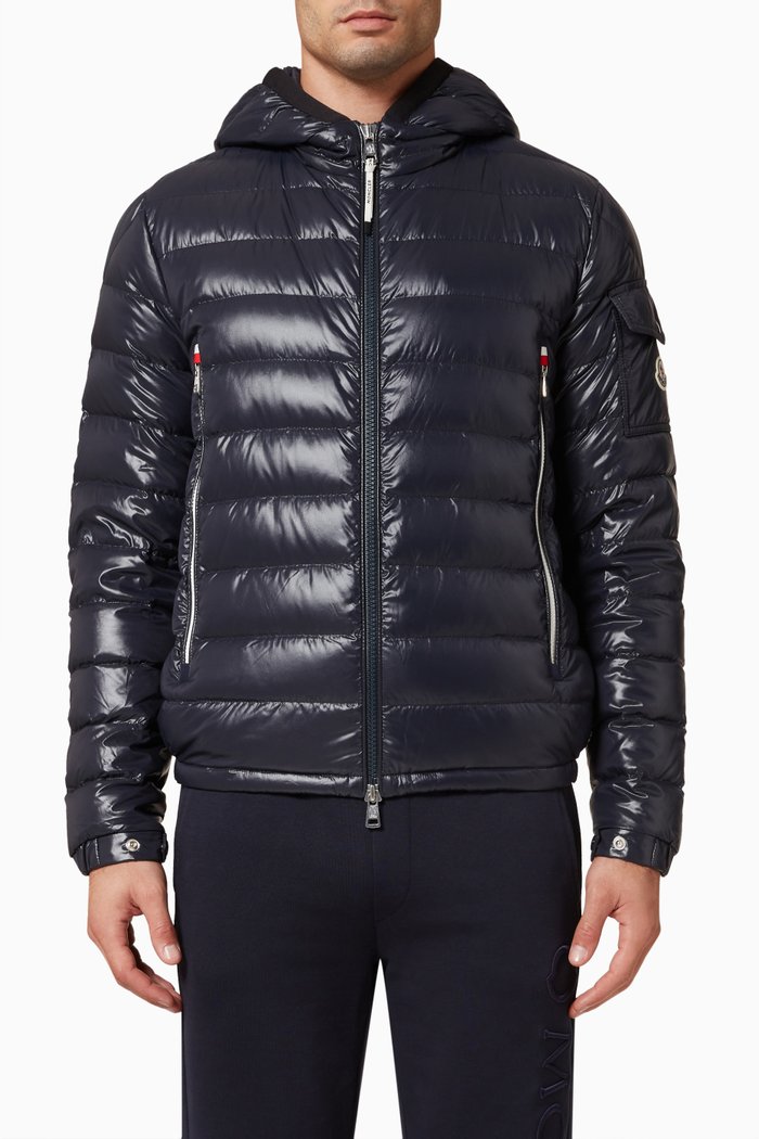 

Galion Short Down Jacket in Nylon, Blue