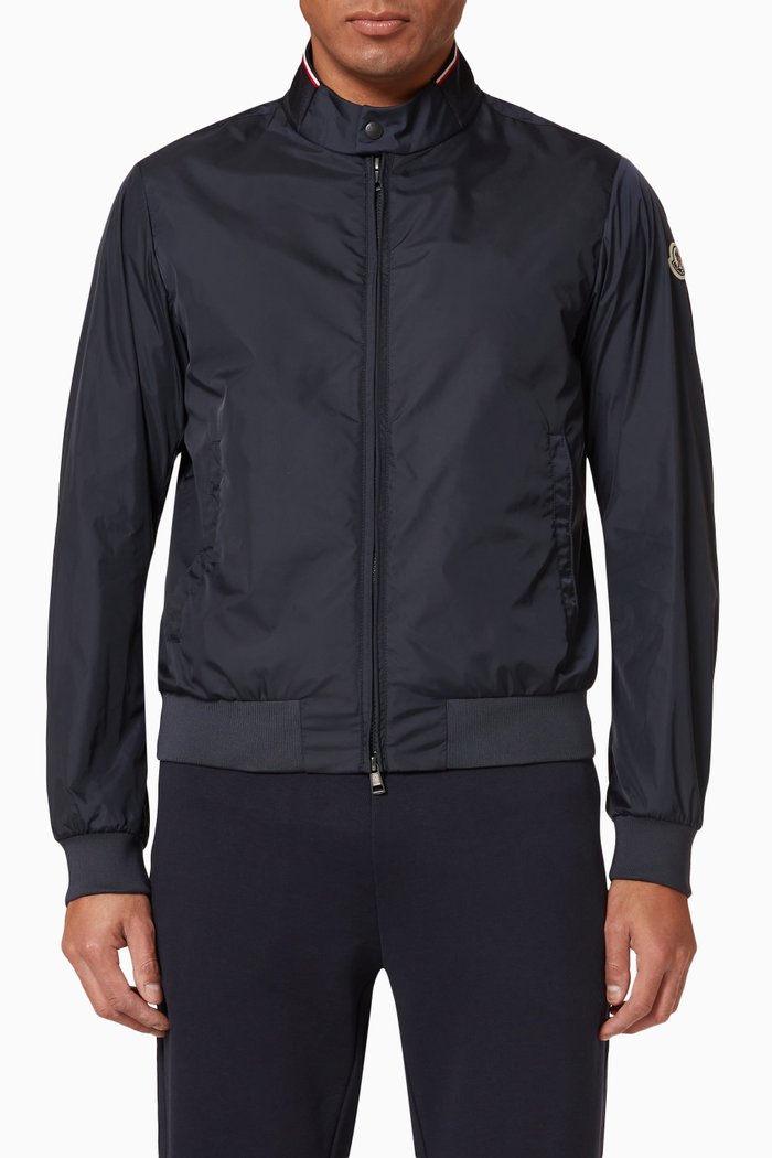 Reppe Rain Jacket in Technical Fabric, Blue