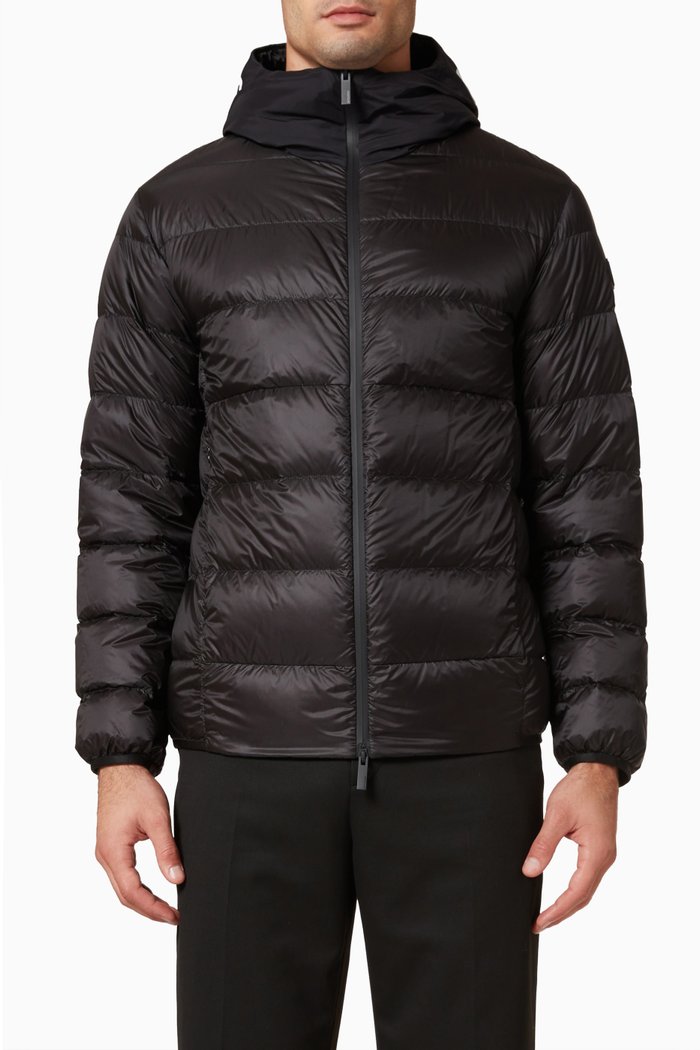 

Provins Short Down Jacket in Nylon, Black