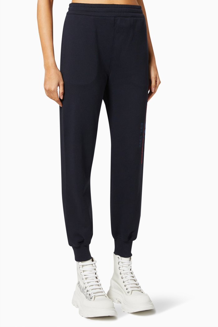 

McQueen Logo Sweatpants in Jersey, Multicolour