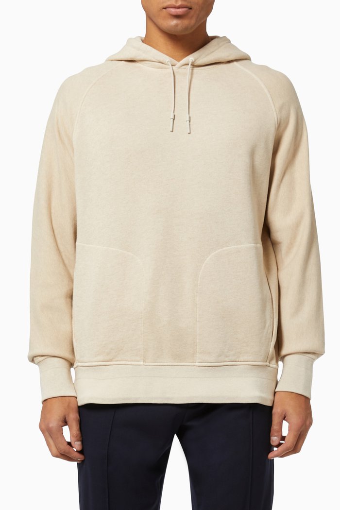 

Hooded Sweatshirt is Cotton Cashmere Blend, Neutral