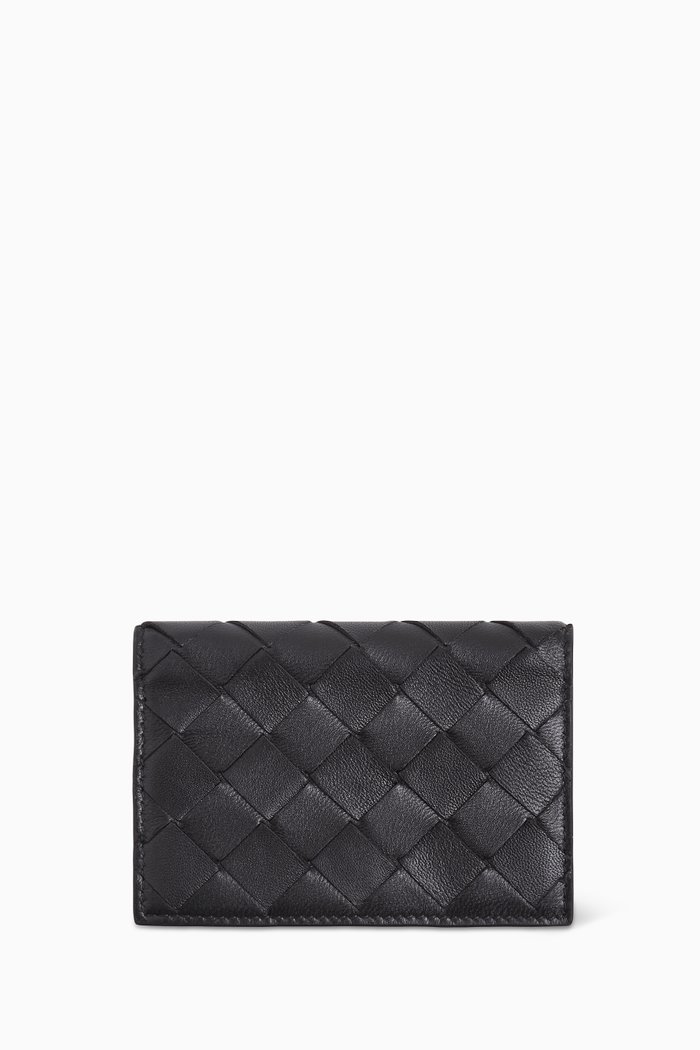 

Card Case in Intrecciato Nappa, Black
