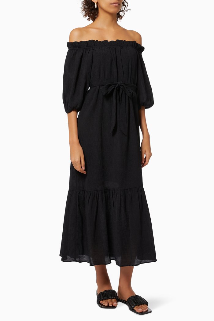 

Fatima Midi Dress, Black