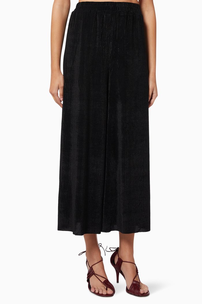 

Chaima Elastic Pants in Jersey, Black