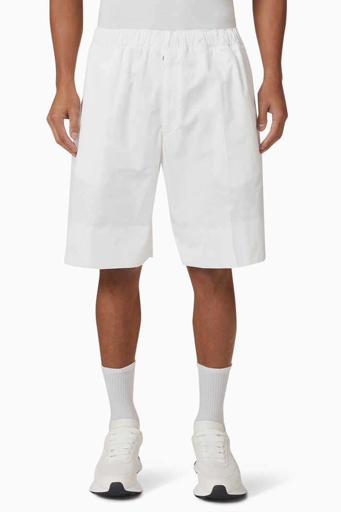

Wide Leg Shorts in Cotton, White