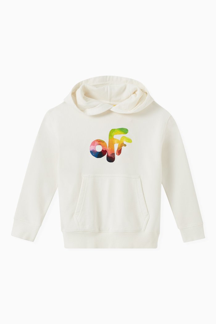 

Logo Hoodie in Cotton, White
