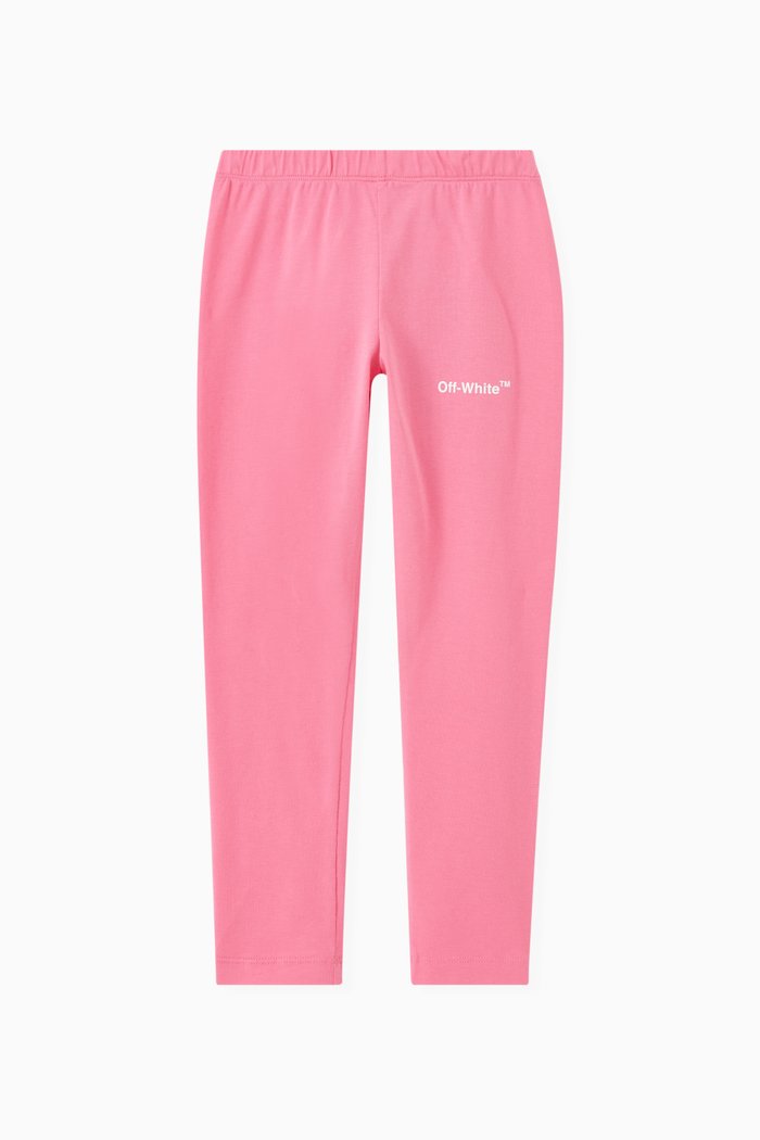 

Logo Print Leggings, Pink