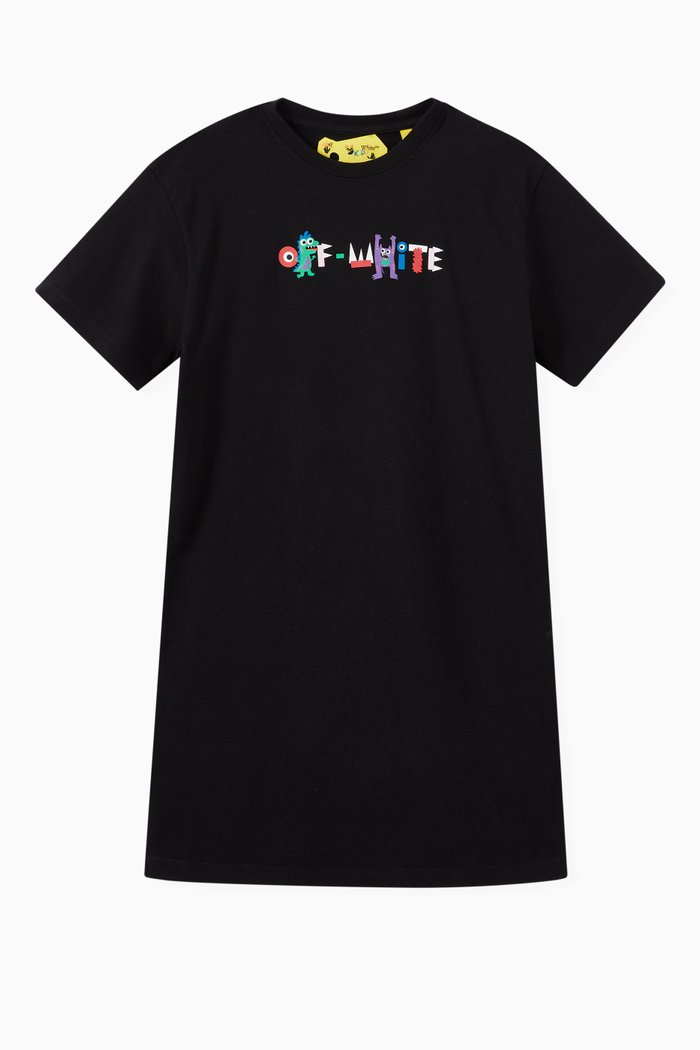 Monster Logo Dress, Black