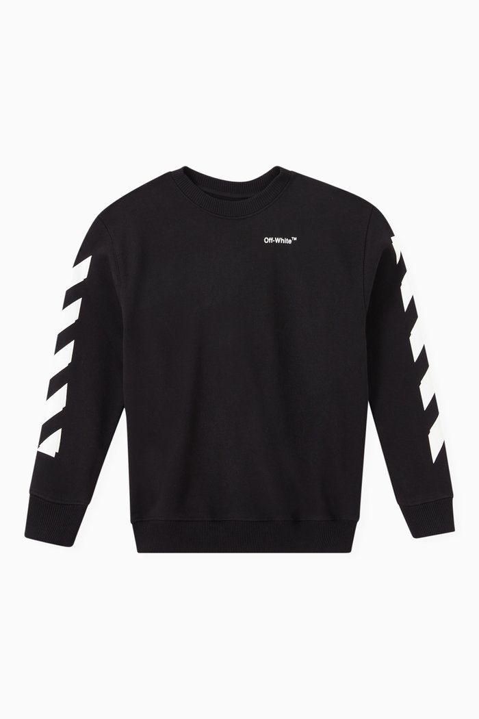 

Arrow Logo Print Sweatshirt, Black