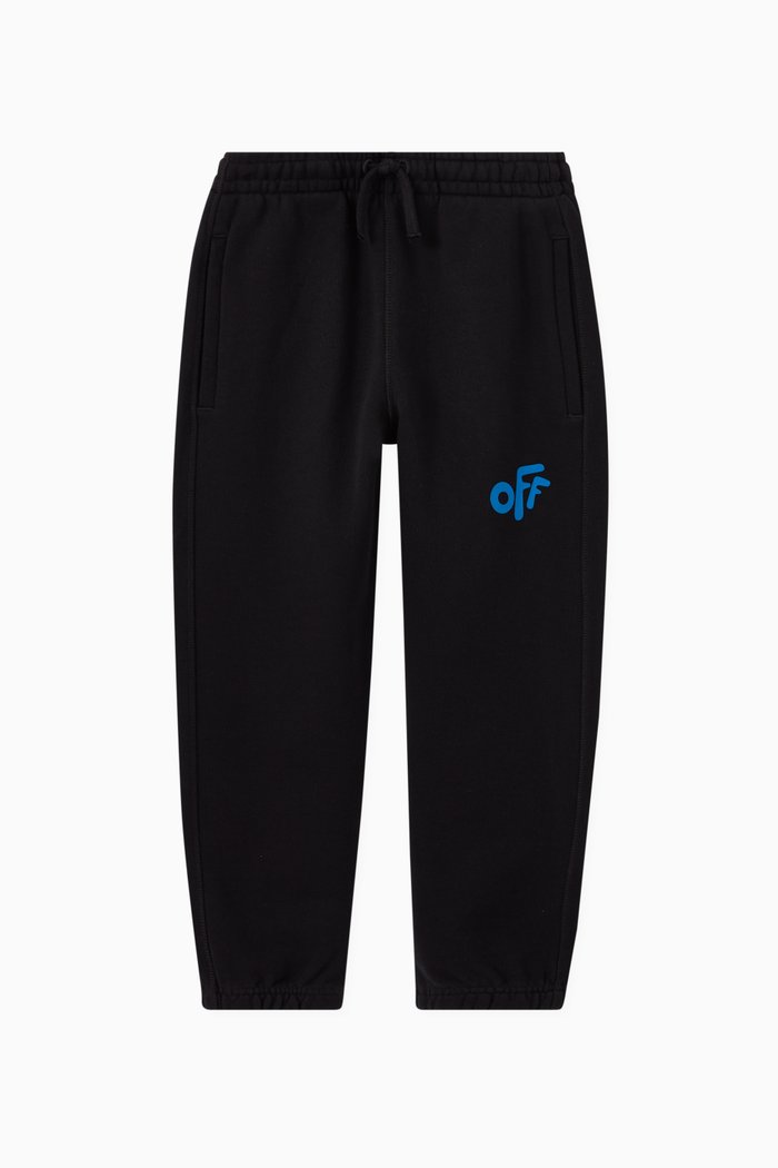 

Logo Print Trousers, Black