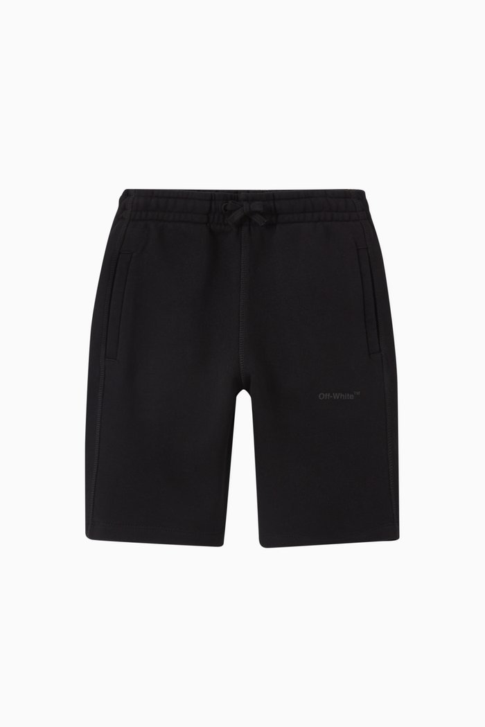 

Logo Shorts in Cotton Terry, Black