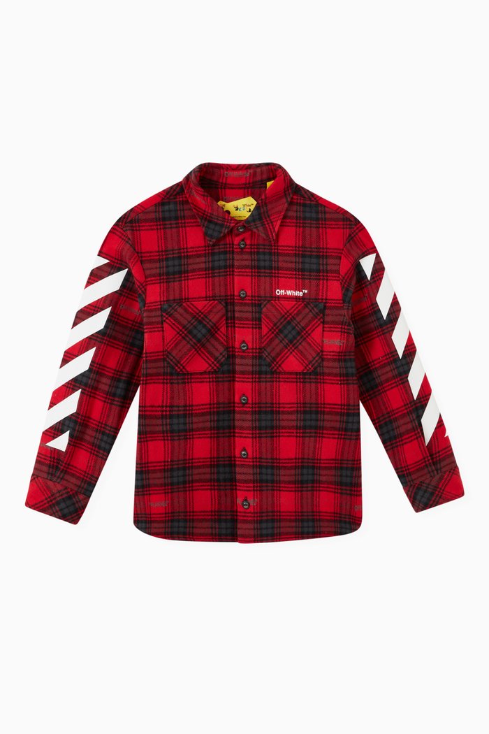 

Checked Flannel Shirt, Red
