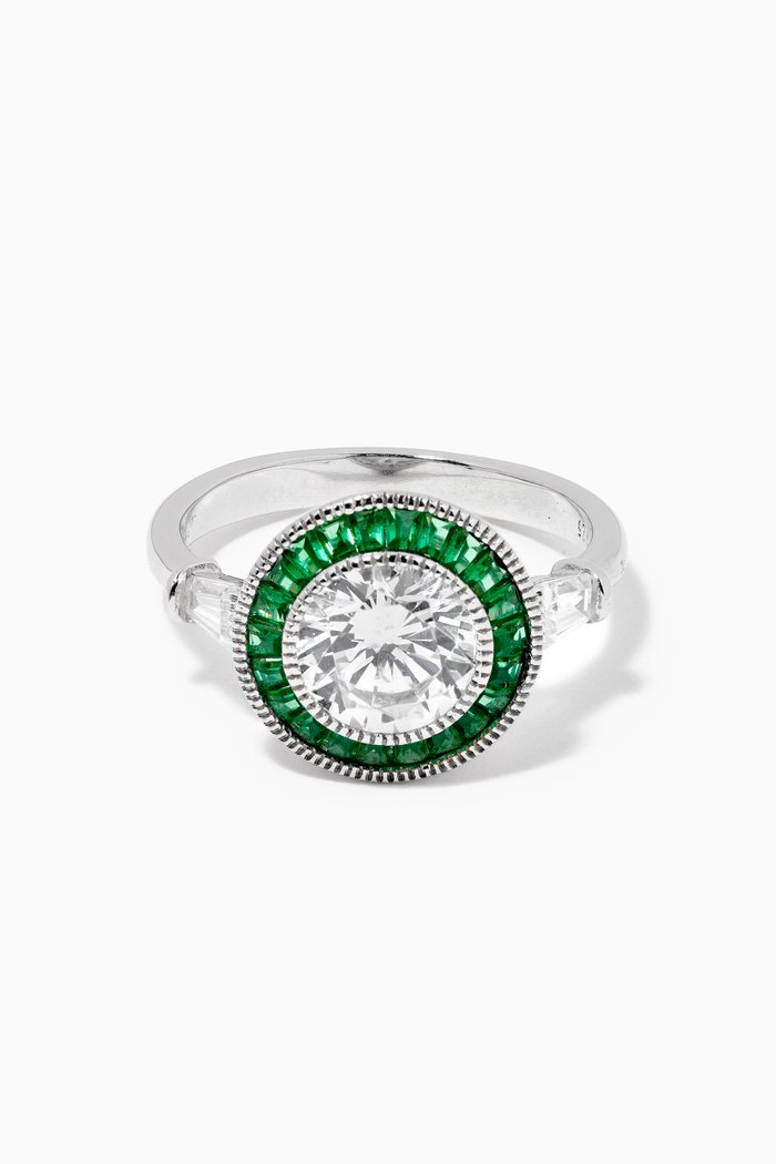 

Emerald Stone Ring, Green