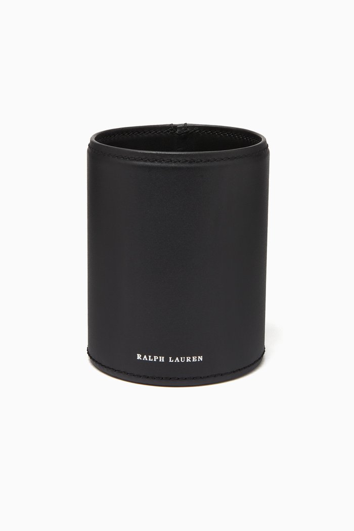 

Brennan Pencil Cup in Leather, Black