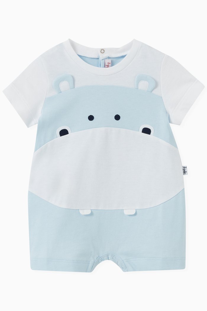 

Animal Romper in Cotton, White