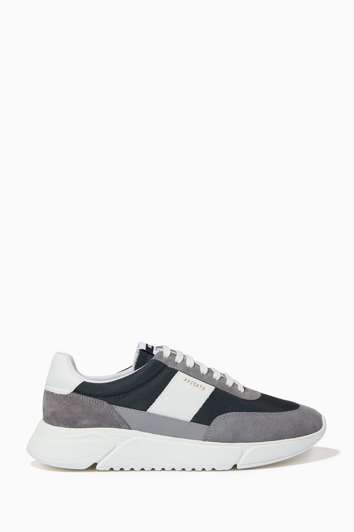 

Genesis Vintage Runners in Leather & Recycled Materials, Grey