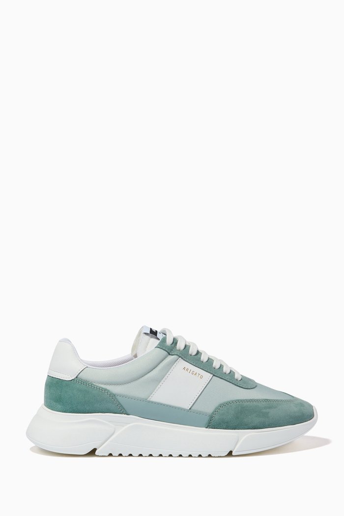 

Genesis Vintage Runners in Leather & Recycled Materials, Green