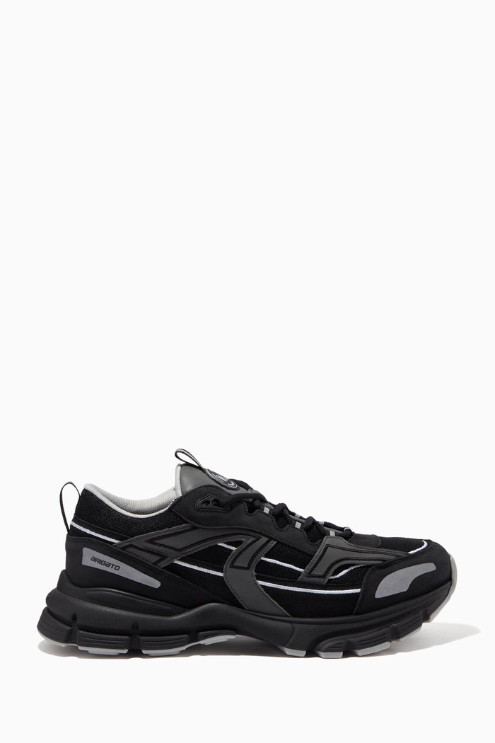 Marathon R-Trail Sneakers in Leather, Black