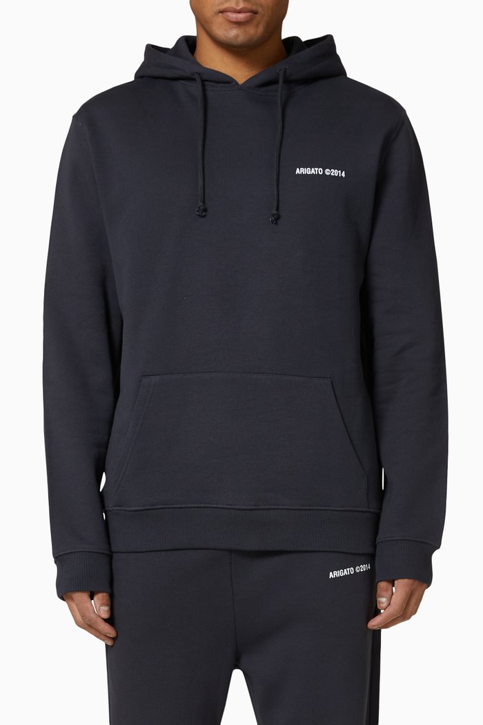 

London Hoodie in Organic Cotton, Grey