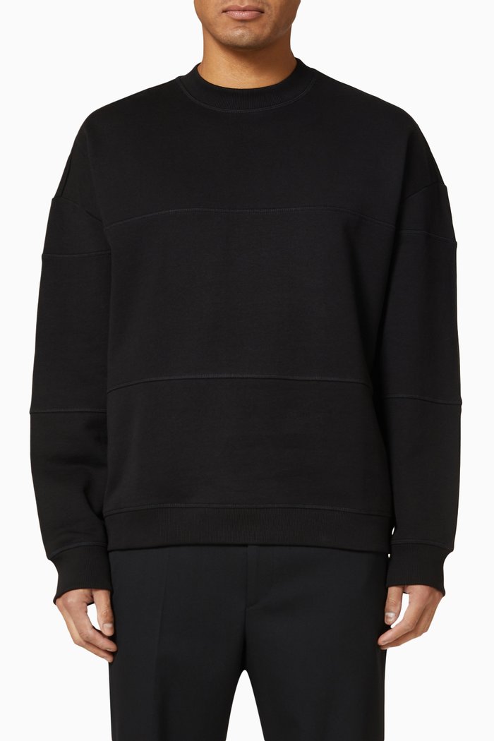 

Court Sweatshirt in Organic Cotton, Black