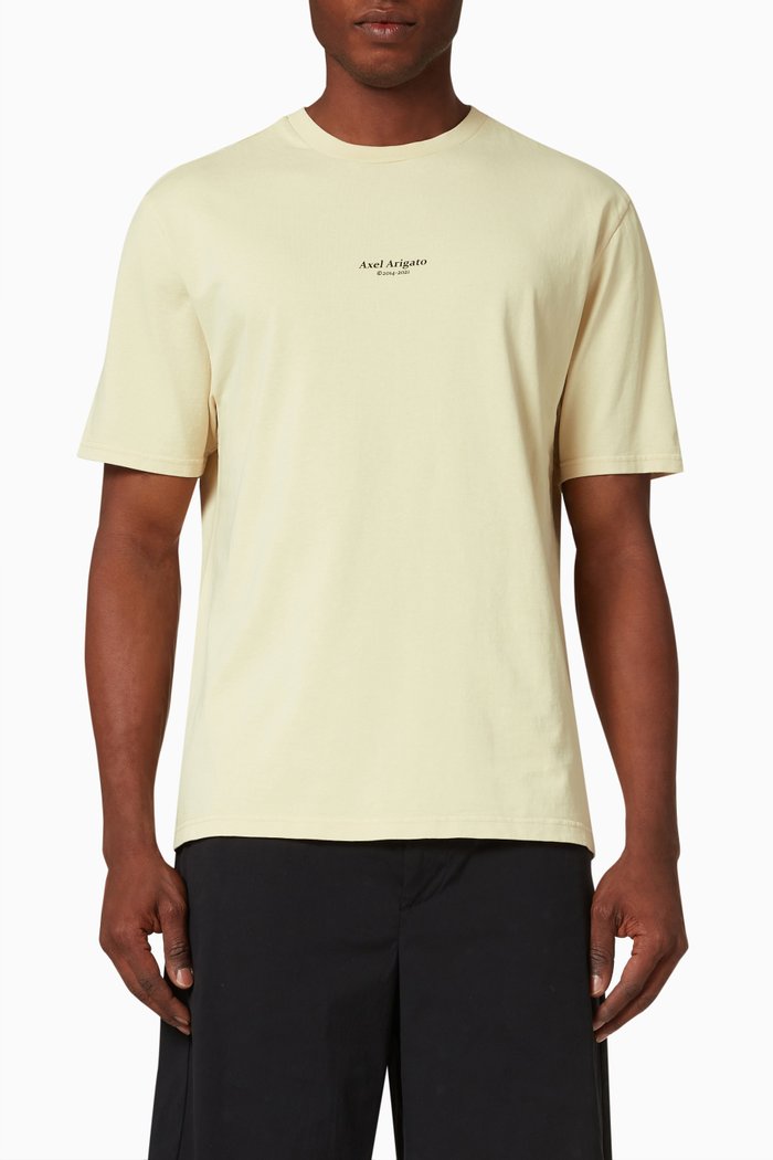 

Focus Logo T-shirt in Organic Cotton, Yellow
