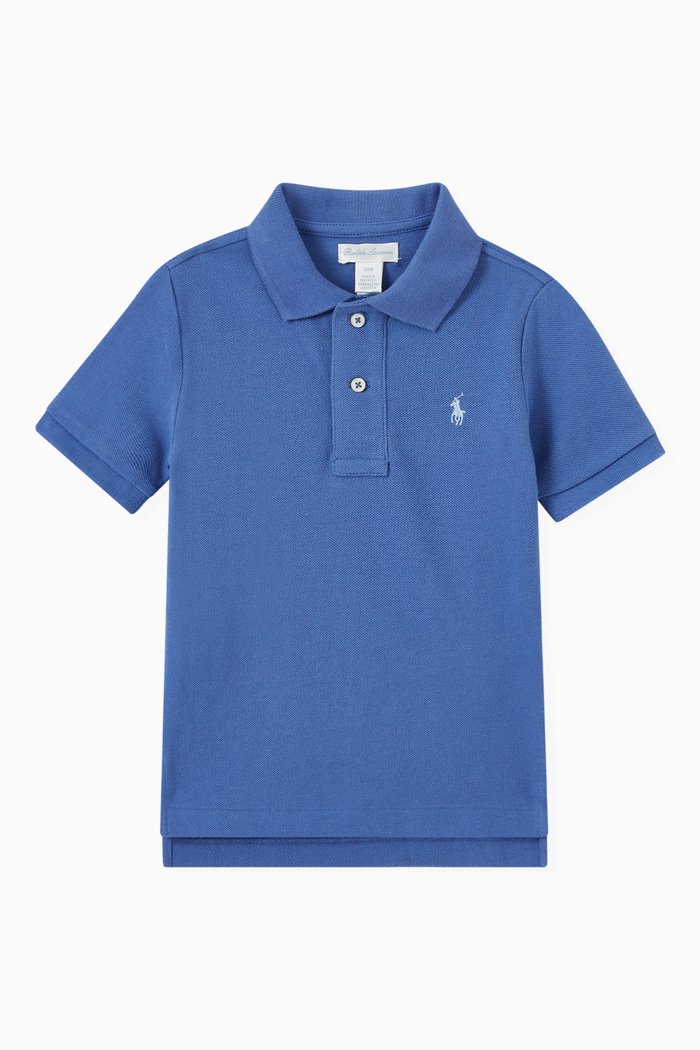 

Polo Shirt in Cotton, Blue