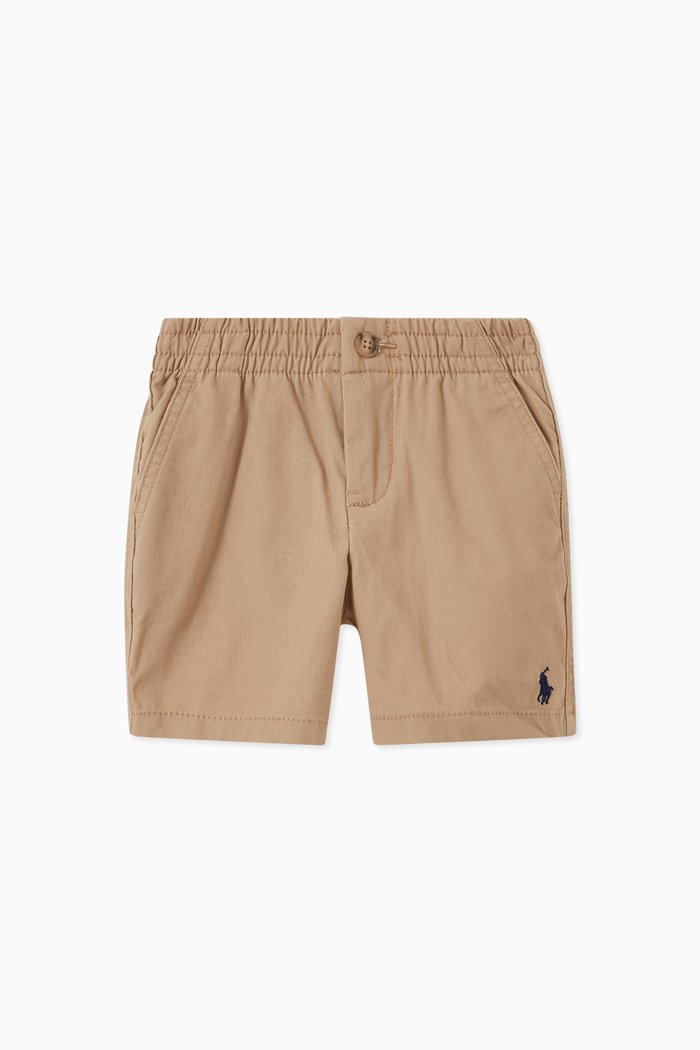 

Logo Shorts in Cotton, Neutral