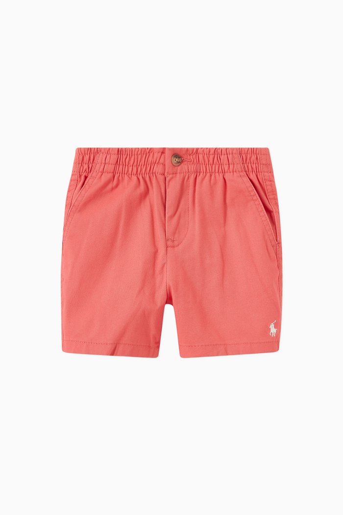 

Logo Shorts in Cotton, Red