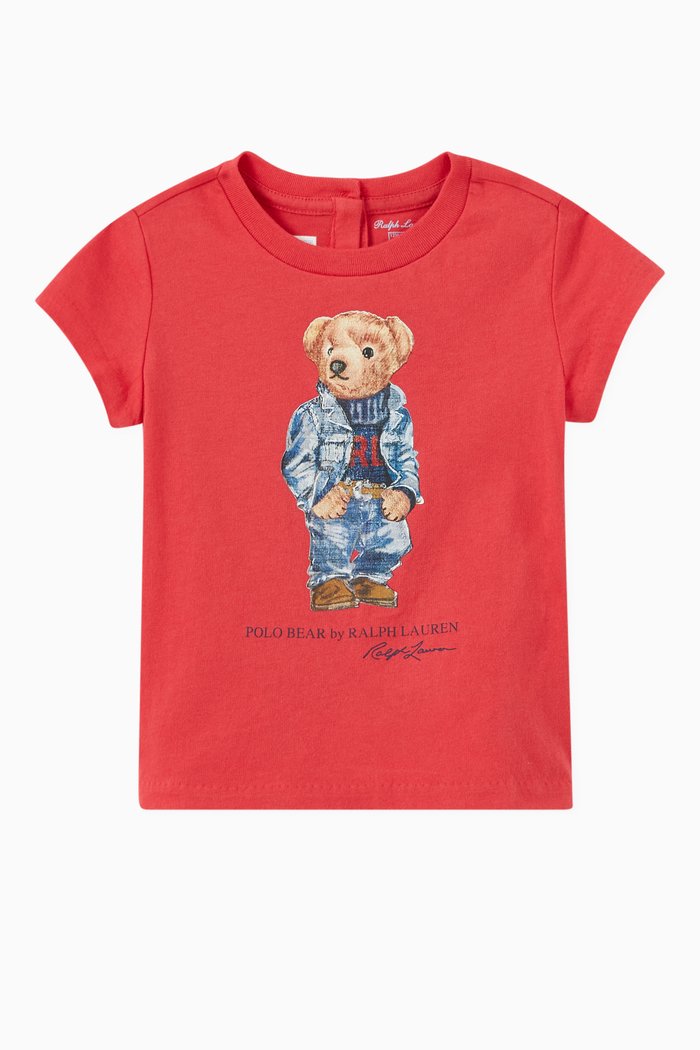 

Polo Bear T-Shirt in Cotton, Red