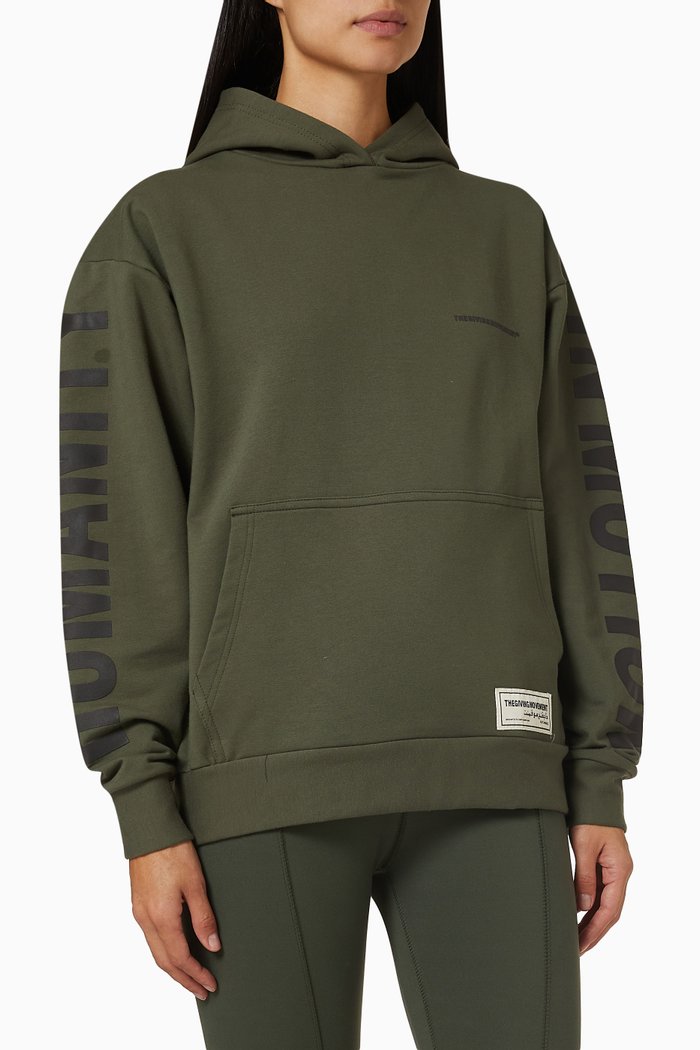 

Street Oversized Hoodie in Organic Cotton, Brown