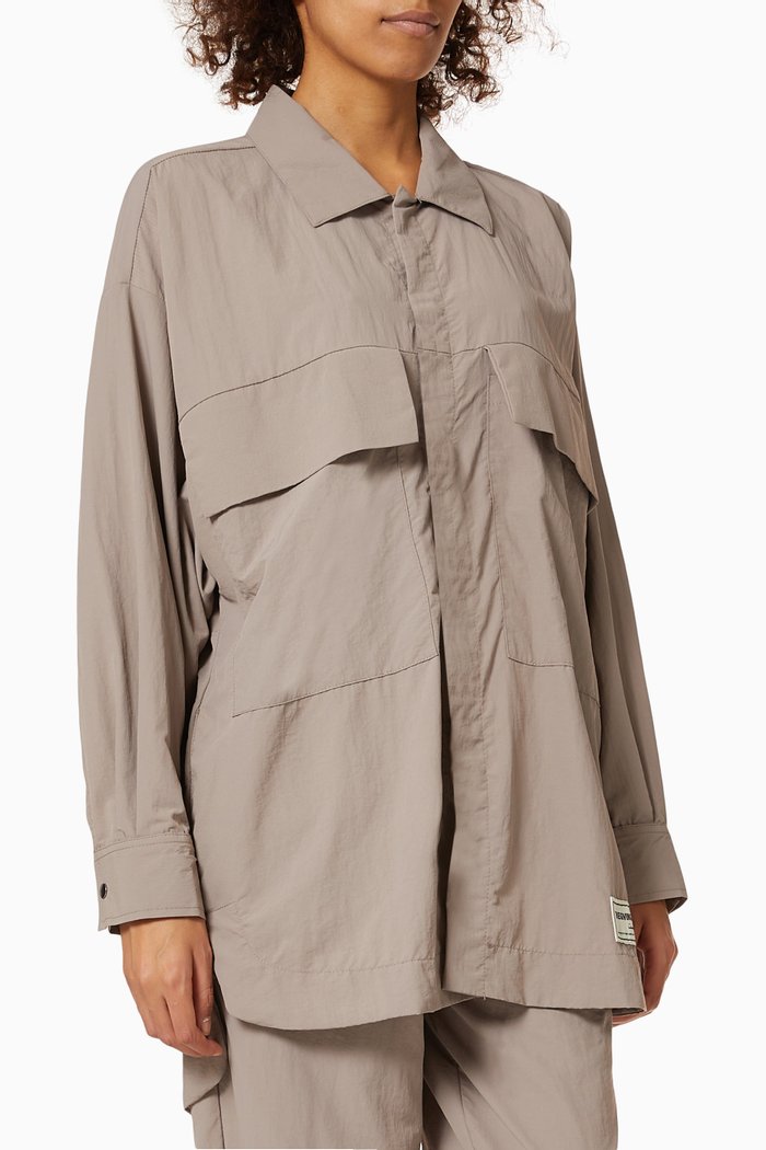 

Shell Shacket, Brown