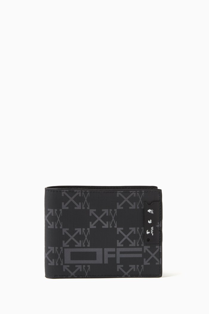 

Monogram Bi-fold Wallet in Coated Canvas, Black