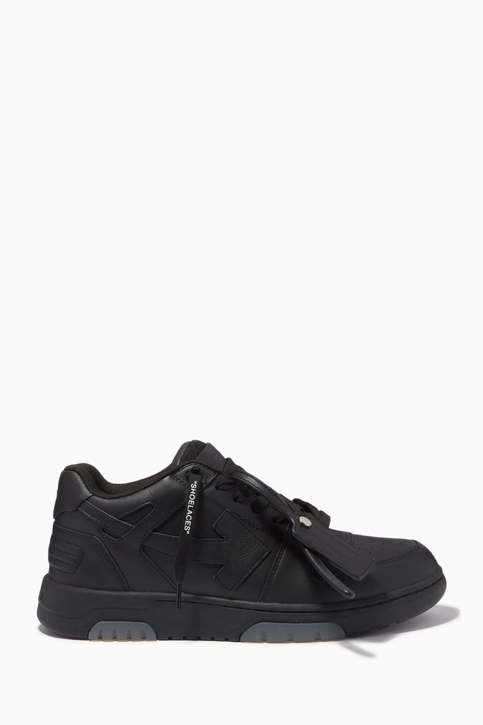 

Out of Office Sneakers in Calf Leather, Black