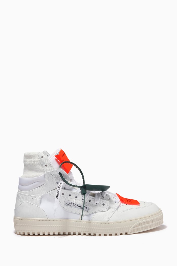 Off Court 3.0 Sneakers in Leather & Canvas, White