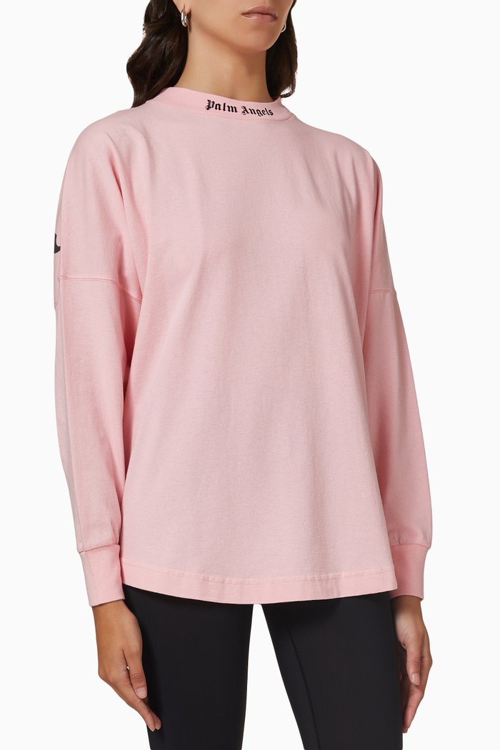 

Classic Logo T-shirt in Cotton Jersey, Pink