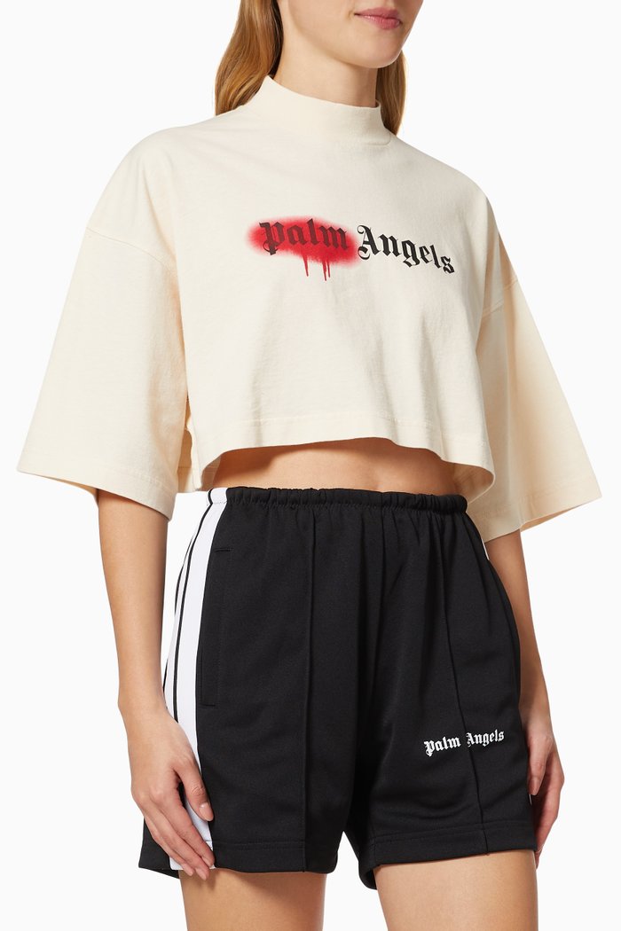 

Sprayed Logo T-shirt in Cotton Jersey, Neutral