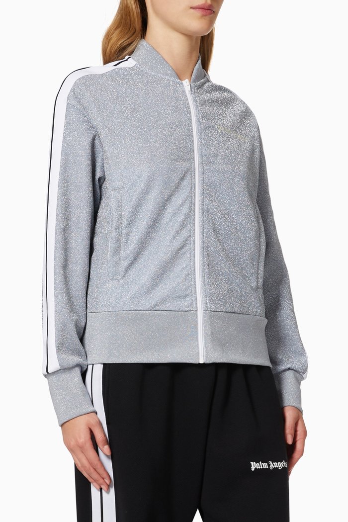 

Bomber Jacket in Lurex Knit, Grey