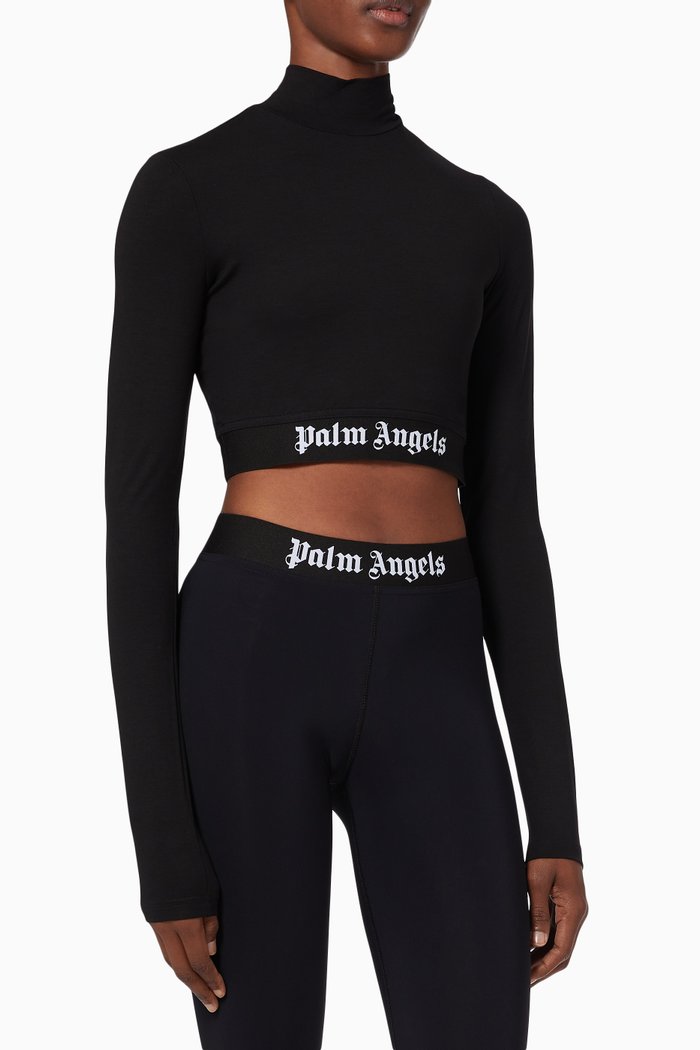 

Logo Training Top in Stretch Nylon, Black