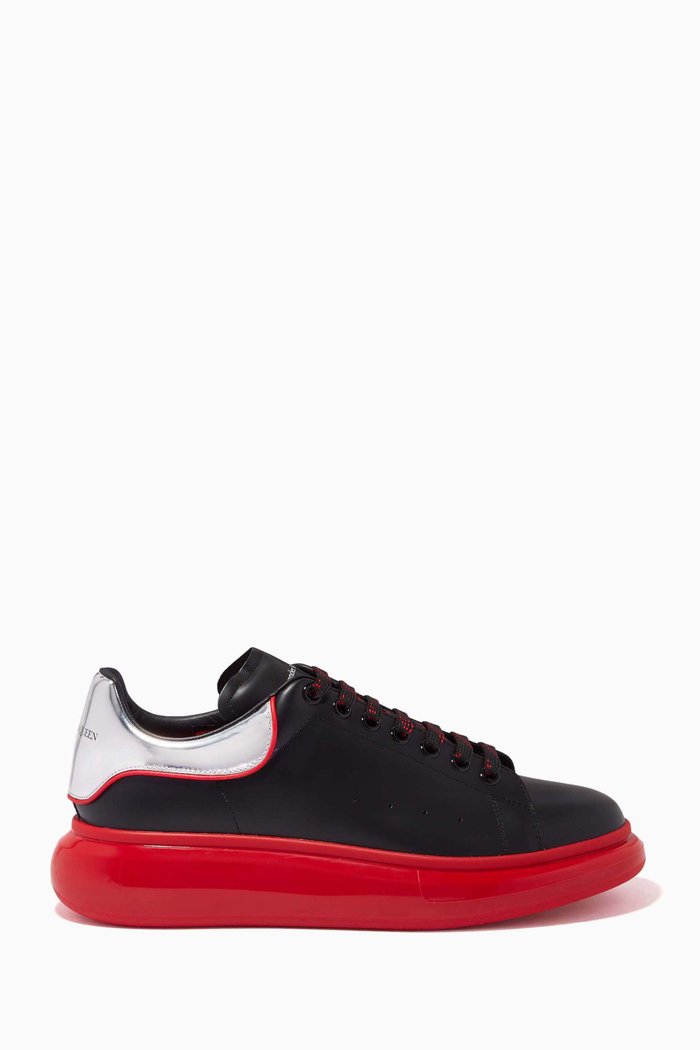 

Oversized Sneakers in Leather, Red