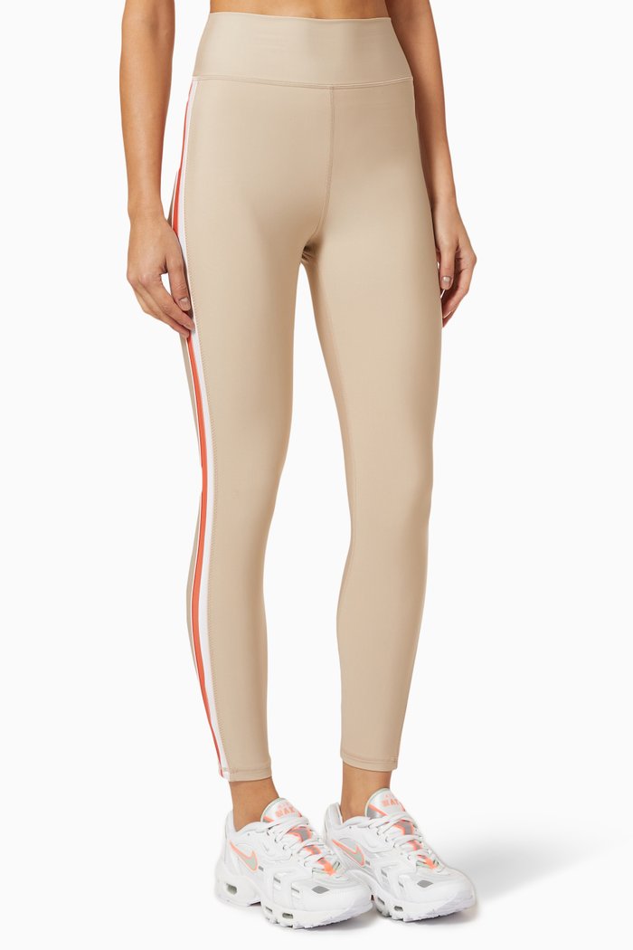 

Altha Dance High-rise Midi Pants in Matte Tech, Neutral