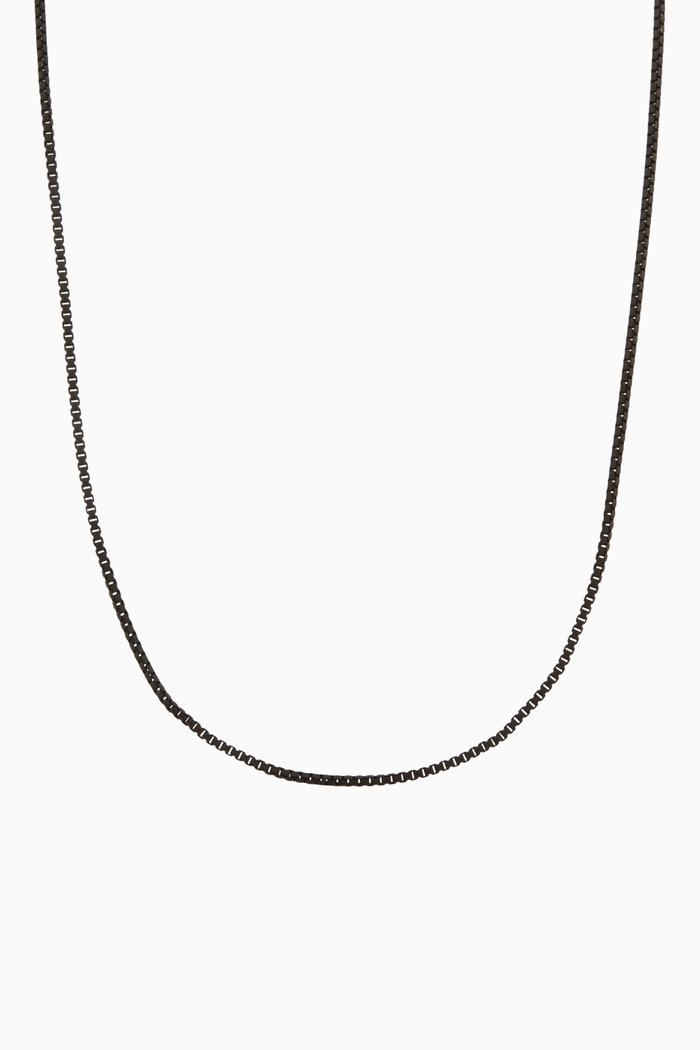 

Plastalina Chain Necklace in Matte Resin, Black