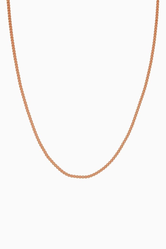 

Plastalina Chain Necklace in Matte Resin, Brown