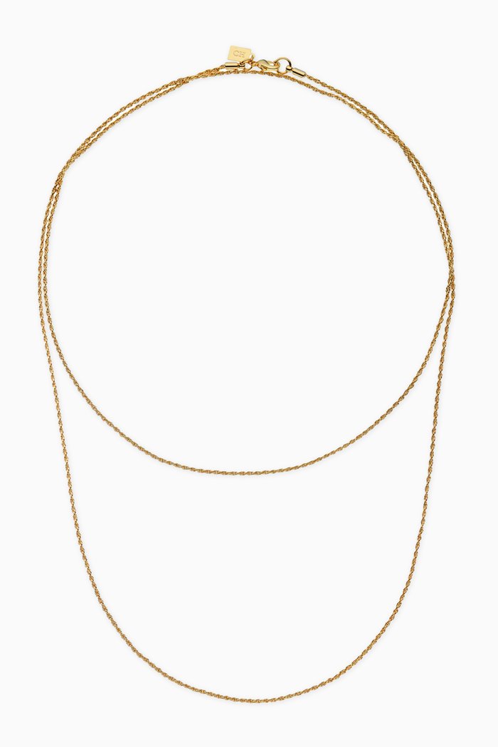 

Double Rope Necklace in 18kt Gold Plating