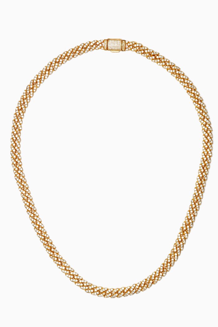 

Micro Mexican Chain Necklace in 18kt Gold Plating