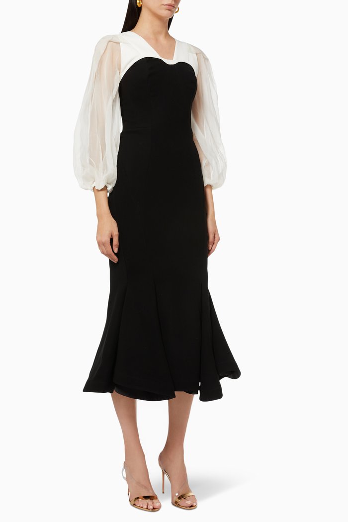

Bustier Midi Dress, White