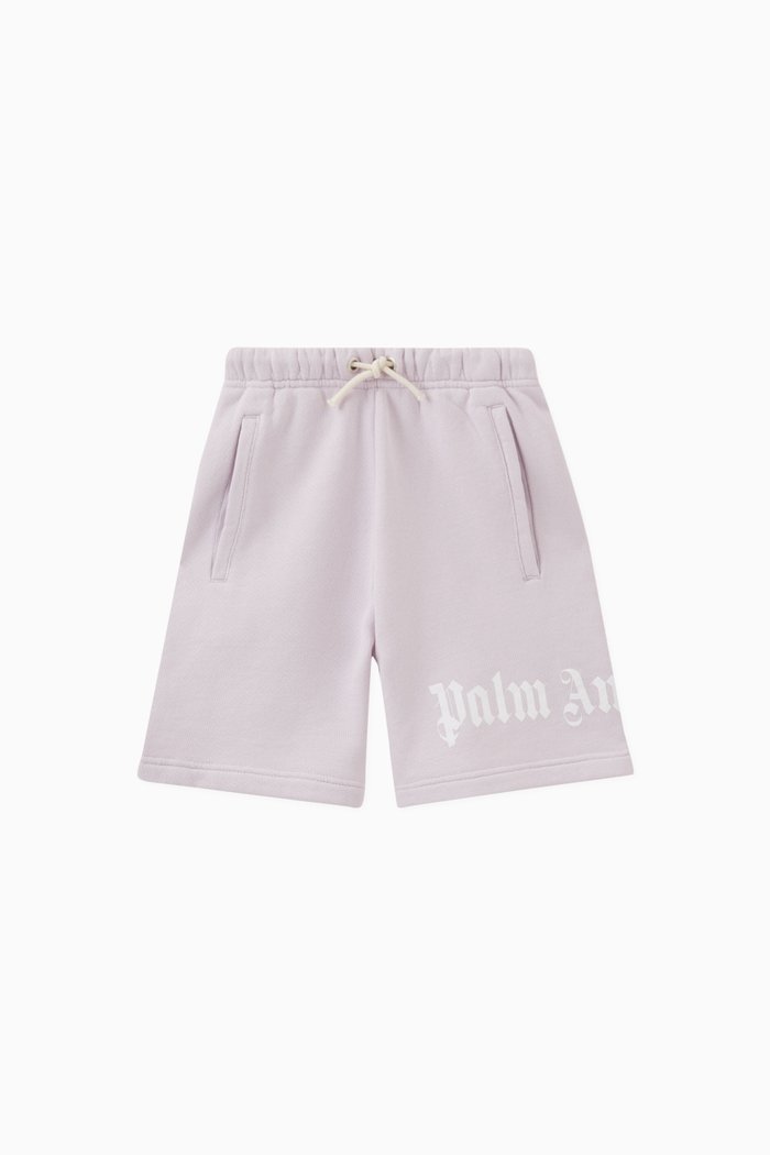 

Logo Shorts in Cotton, Purple