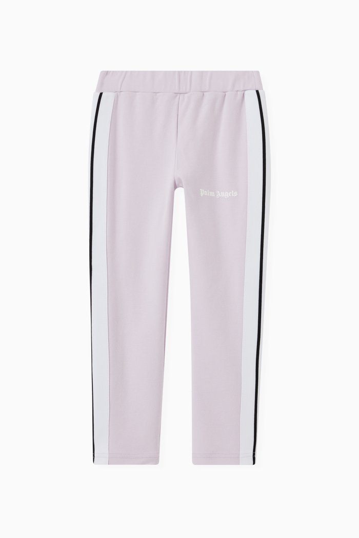 Track Leggings in Cotton Jersey, Purple