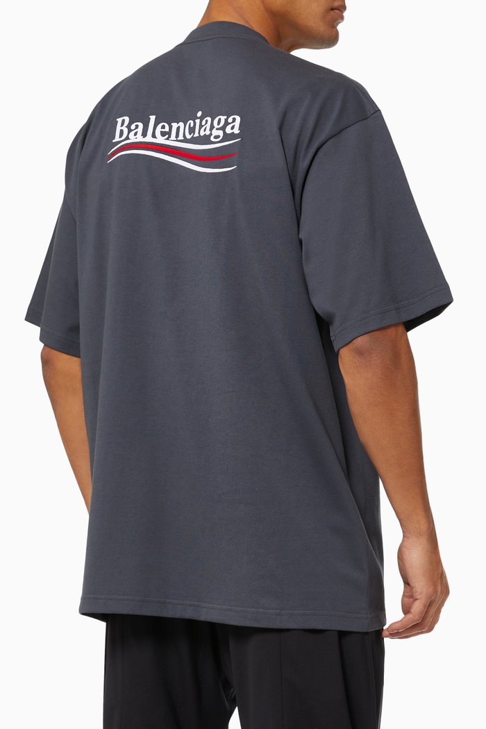 

Political Campaign T-shirt in Cotton, Grey