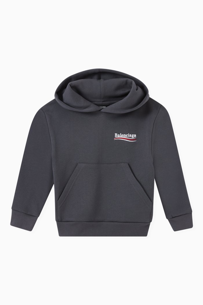 

Slime Logo Hoodie in Cotton Jersey, Grey