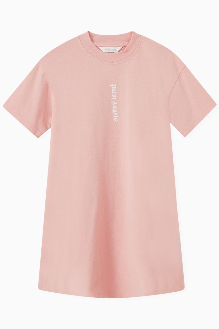

Logo T-shirt Dress in Cotton Jersey, Pink